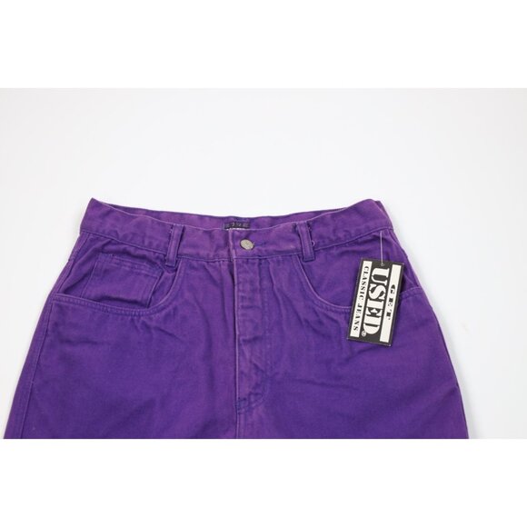 Deadstock Vtg 90s Streetwear Mens 32x34 Baggy Fit Skateboard Jeans Purple Cotton - Picture 2 of 11